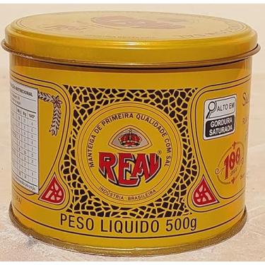 Imagem de Manteiga Real com Sal, Lata 500g, Sem Corantes e Conservantes