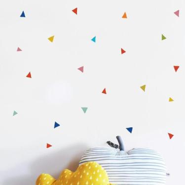 Imagem de Kit Adesivos Triangulo Colors Mini - Grudado