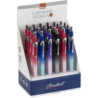 Imagem de Lapiseira 0,9mm, Técnica Degradê, 4 Cores, Embalagem com 24, BRW