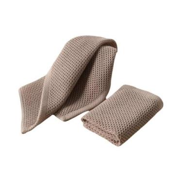 Imagem de Pano De Prato De Algodão Absorvente Ultra Macio 34x34cm Toalha De Mão 