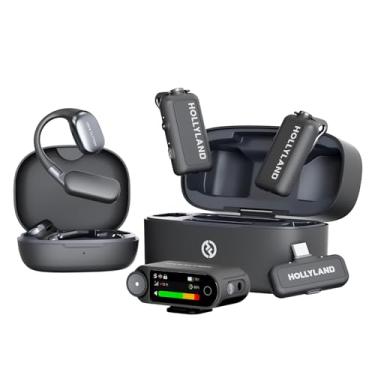 Imagem de Hollyland LARK MAX 2 Ultimate Combo, Microfone Sem Fio, Cancelamento de Ruído com IA, Monitoramento de Áudio Sem Fio, Áudio com Cadeia Completa de 32 Bits, Microfone para Câmera, iPhone, Android