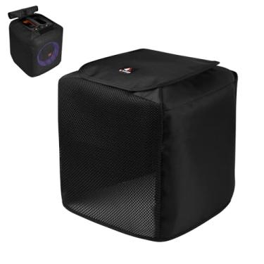 Imagem de SZZCNOX Capa protetora de malha resistente a arranhões para caixa de som JBL PartyBox Encore Essentinal portátil de festa, bolsa de armazenamento para viagem ao ar livre (preto)