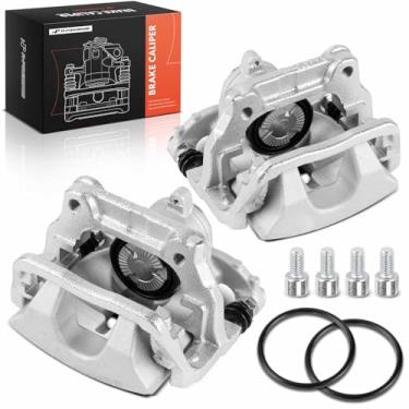 Imagem de A-Premium Substituição de pinça de freio para Mercedes-Benz E300 2017-2019 E350, com suporte, um lado, 1 pistão, traseira esquerda e direita, um conjunto de 2