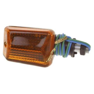 Imagem de Pisca mini (carcaça preto) pro tork esportivo universal, AMARELO, Únic