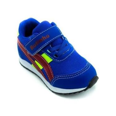Imagem de Tênis Infantil Menino Botinho BT704.04 - Azul e Vermelho-Masculino