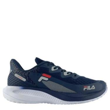 Imagem de Tênis Masculino Fila Esporte Azul Cinza Detalhes Marca F01TR00067-Feminino