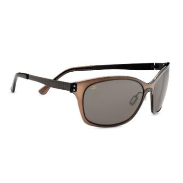 Imagem de Óculos de sol Serengeti Cosmopolitan Sara, Polar PhD CPG, cetim marrom escuro