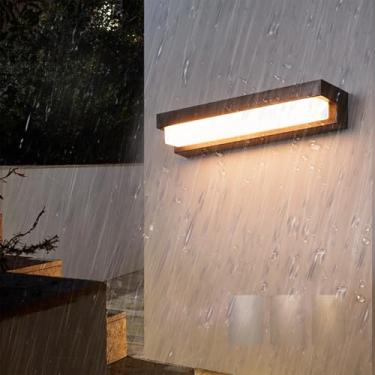 Imagem de Luz de parede solar LED para ambientes externos, IP65, à prova d'água, energia solar, cerca de jardim, arandela, tricolor, regulável, lâmpada de parede interna/externa, portão de varanda (B)