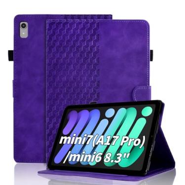 Imagem de Varohix Capa para iPad mini 7 A17 Pro 2024/iPad Mini 6 2021 8,3 polegadas, visualização em vários ângulos, iPad mini 6ª/7ª capa fólio magnética de couro PU (A2995/A2996/A2993/6ª geração A2567 A2568