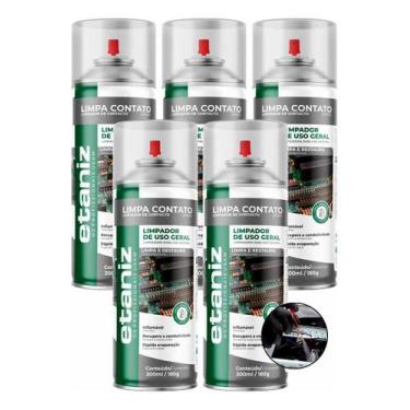 Imagem de Kit 5 Limpa Contato Limpador Recupera Eletronico Pc 300ml - Chesiquimi