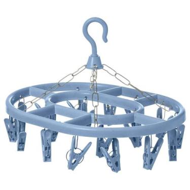 Imagem de Varal De Roupas Íntimas Peças Pequenas 18 Prendedores De Teto Portátil