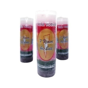 Imagem de Kit 3 und Velas Votivas 7 dias das 7 linhas - 210 gr - Sete Raios de L