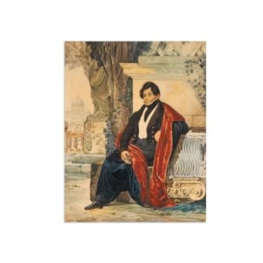 Imagem de Karl Bryullov Famosa pintura a óleo arte de parede arte de parede decoração de parede quarto pintura de reprodução em tela - retrato 2/60x80cm24x31inch sem moldura