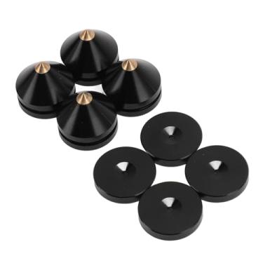 Imagem de Generic Pés de Suporte à Prova de Choque do Alto -falante, Fácil Instalação de Alumínio Isolamento do Alto -falante Pés de Amortecimento de Amplamente Utilizado para CD Player (Preto)