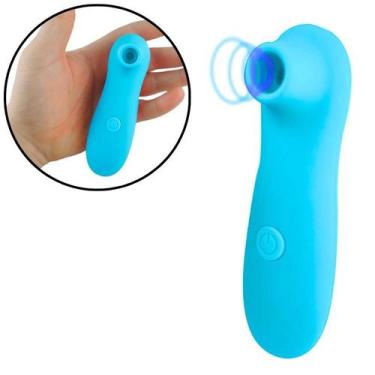 Imagem de Sugador de Clitóris Feminino Vibrador Estimulador Em Silicone Estimula