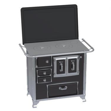 Imagem de Fogao a Lenha Venax GII n 1 Sec XVIII Preto Gab SD