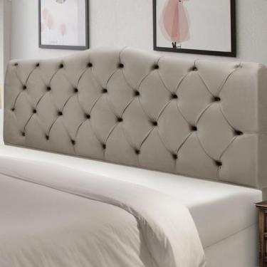 Imagem de Cabeceira Cama Box Estofada Madeira Queen Size Veneza - D'Julia, Capuc