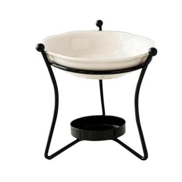 Imagem de Fenteer Queimador de óleo essencial, aquecedor de cera, porta-vela, difusor de aromas para escritório, acampamento, sala de estar