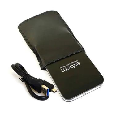 Imagem de Case Para HD Externo Exbom Slim Ext ,2.5 pol., USB 3.0, Com Bolsa