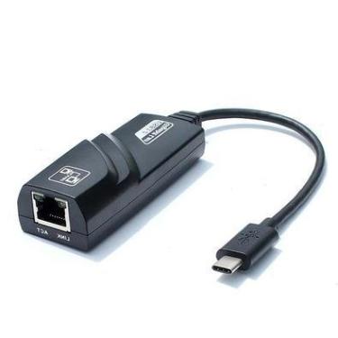 Imagem de Adaptador De Rede Lan, Alta Qualidade, USB 3.1, Tipo C Para Rj45, 100/1000mbps, Ethernet