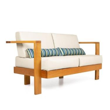 Imagem de Sofá 2 Lugares Bahamas Acquablock Branco Off - R9 Design Futon