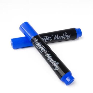 Imagem de Kit 2 Marcadores Permanentes BIC Marking  Escolha Sua Cor, Azul