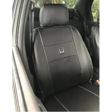 Imagem de capa banco carro 100% couro preto para Fit 2018 - gj acc