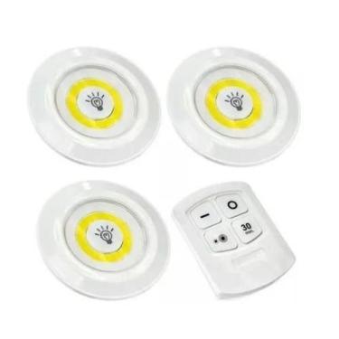 Imagem de Lampada Led Spot Sem Fio 3 Em 1 Com Controle Remoto 16 Leds - Booglee