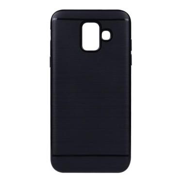 Imagem de Capa compatível Galaxy J6 J600 5.6 Luxo PRETA Acabamento Perfeito - Ce