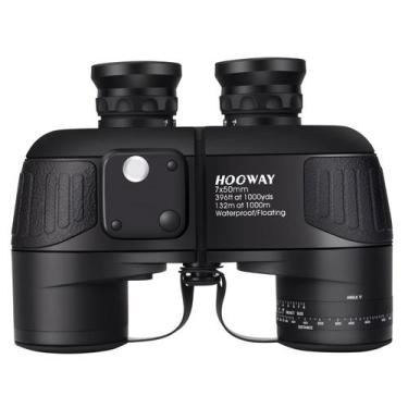 Imagem de Binóculos HOOWAY Waterproof Military 7x50 com telêmetro e bússola