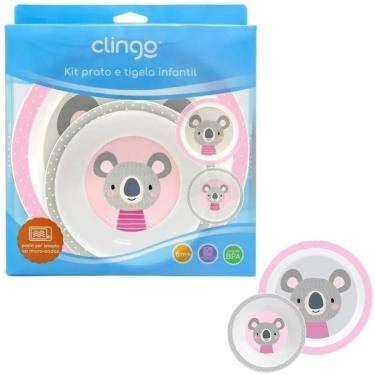 Imagem de KIT PRATO E BOWL INFANTIL - COLEÇÃO COALA - 6M+ - CLINGO