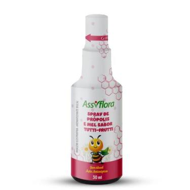 Imagem de Spray Bucal de Própolis e Mel Assivflora Sabor Tutti Frutti 30ml - Ass