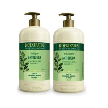 Imagem de Kit Antiqueda Jaborandi Bio Extratus Shampoo + Condicionador 1 Litro 