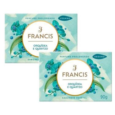 Imagem de Kit 2 Sabonete em Barra Vegetal Francis Orquídea e Quartzo 90g