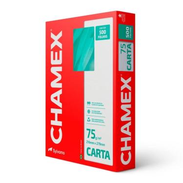 Imagem de Papel sulfite carta 75g 216x279 com 500 folhas Chamex