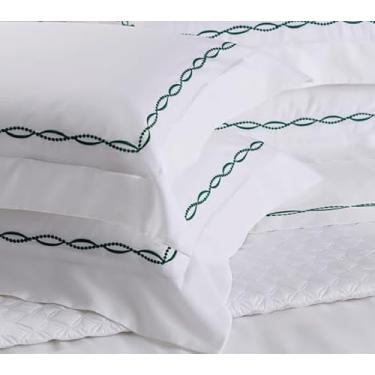 Imagem de CAPA DUVET DELICAT INFINI VERDE 100% ALGODÃO CETIM 600 FIOS QUEEN - 240X260