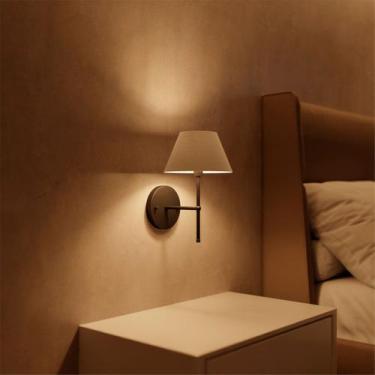 Imagem de Arandela luminária De Parede Clássica interna de alumínio e bivolt com