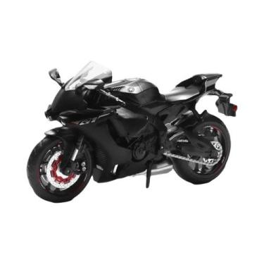 Imagem de Mini Moto De Brinquedo YZF-R1 R1M Em Escala 1:12 Com Suspensão E Direç