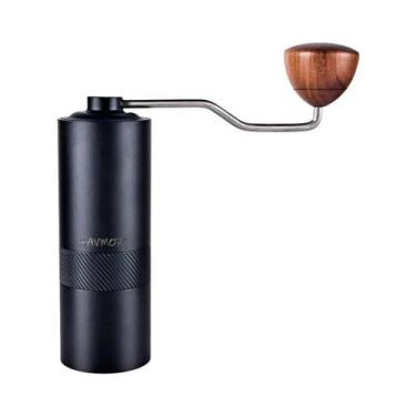 Imagem de Moedor De Café Manual Profissional Em Aço Inoxidável Com Ajuste De Moa