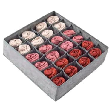 Imagem de Colmeia Organizadora de Gaveta com 24 Divisórias Nicho para Roupas Intimas Closet Mala Guarda-Roupa