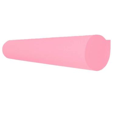 Imagem de Kit 51 Folhas De Papel Cartolina Rosa 140G/M2 50Cm X 60Cm