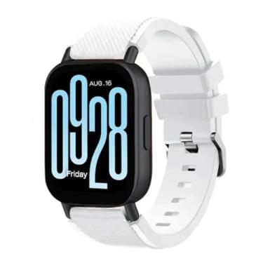 Imagem de Pulseira esportiva de silicone para Redmi Watch 3 Active, acessórios de relógio inteligente, cinto de substituição (white)