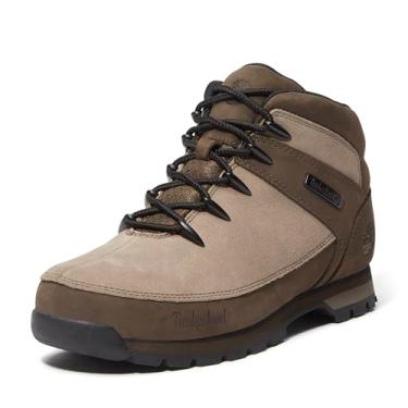 Imagem de Timberland Bota masculina Euro Sprint Mid com cadarço, marrom médio/marrom escuro, 46