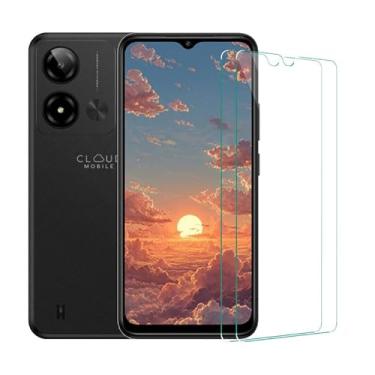 Imagem de Futanwei Película protetora de tela Cloud Stratus C8 Prime [pacote com 2] película de vidro temperado HD [dureza 9H] [antiarranhões] [sem bolhas] [compatível com capas] compatível com smartphone Cloud