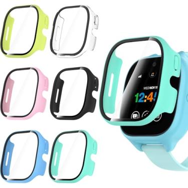 Imagem de WD&CD Pacote com 6 capas compatíveis com Gizmo Watch 3, capa rígida de PC com protetor de tela, acessórios compatíveis com Verizon Gizmo Watch 3