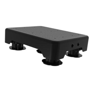 Imagem de SiaBiced Banquinho ajustável para adultos e crianças, plataforma antiderrapante para banheira, Preto