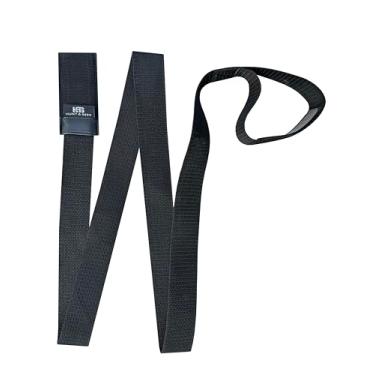 Imagem de Hunt & Seek Protetor de arco recurvo com ponta de longarina de nylon para tiro com arco (preto 3,8 cm de largura)