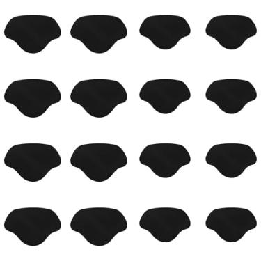 Imagem de 16 Peças Remendos Reparo Salto Sapato, Kit Reparo Furo Interno Autoadesivo Almofada de Couro para Botas Tênis e Salto Alto (Preto)