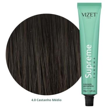 Imagem de Coloração capilar profissional escolha a cor Tinta para cabelo do preto ao loiro permanente (Castanho 4.0)