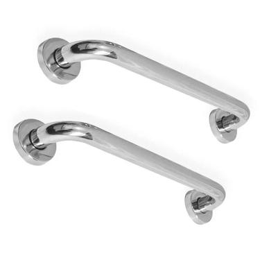 Imagem de Kit 2 Barras De Apoio 30 Cm Aço Inox Alça Idoso E Deficiente